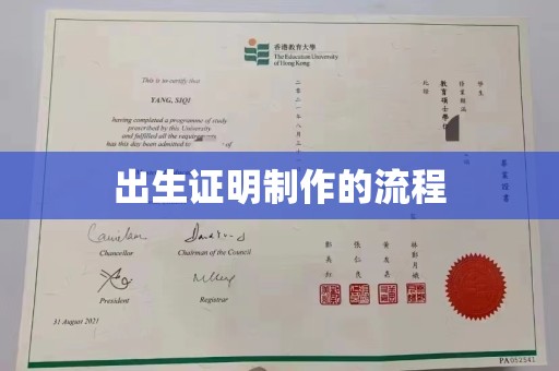 高阳出生证明制作的流程