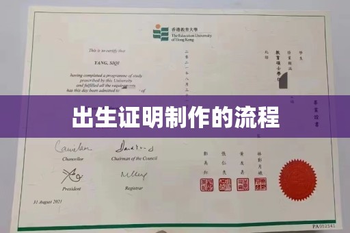 高阳出生证明制作的流程