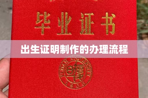 高阳出生证明制作的办理流程
