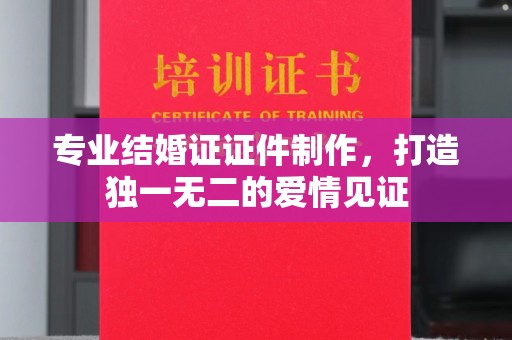 高阳专业结婚证证件制作，打造独一无二的爱情见证