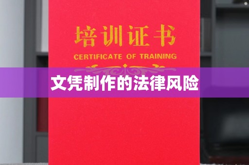 高阳文凭制作的法律风险