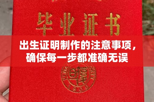 高阳出生证明制作的注意事项，确保每一步都准确无误