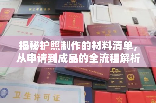 高阳揭秘护照制作的材料清单，从申请到成品的全流程解析