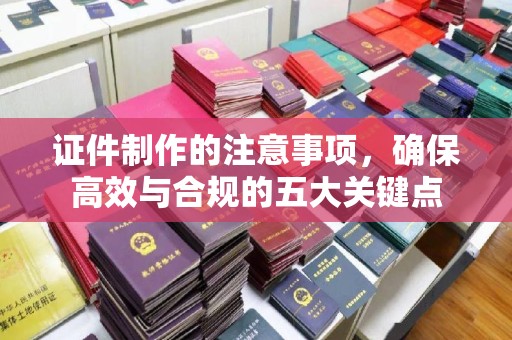 高阳证件制作的注意事项，确保高效与合规的五大关键点