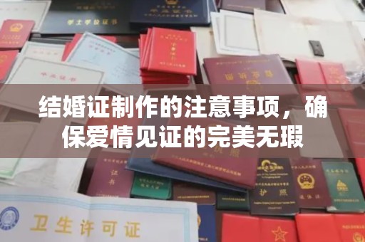 高阳结婚证制作的注意事项，确保爱情见证的完美无瑕