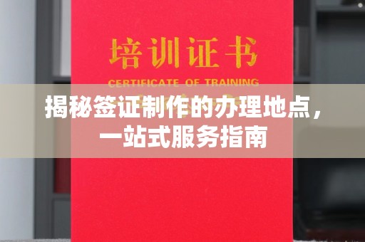 高阳揭秘签证制作的办理地点，一站式服务指南