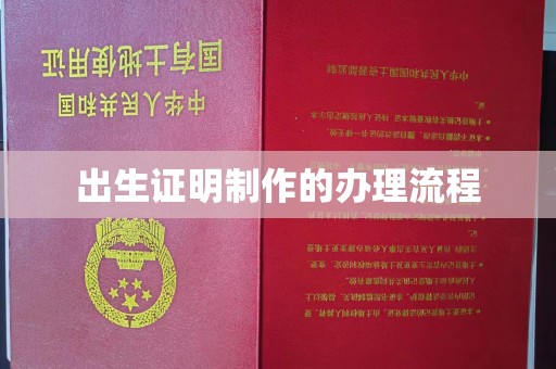 高阳出生证明制作的办理流程