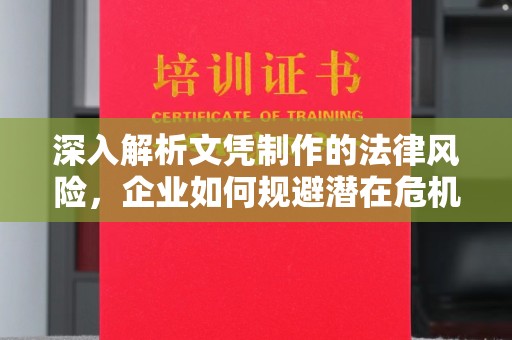高阳深入解析文凭制作的法律风险，企业如何规避潜在危机